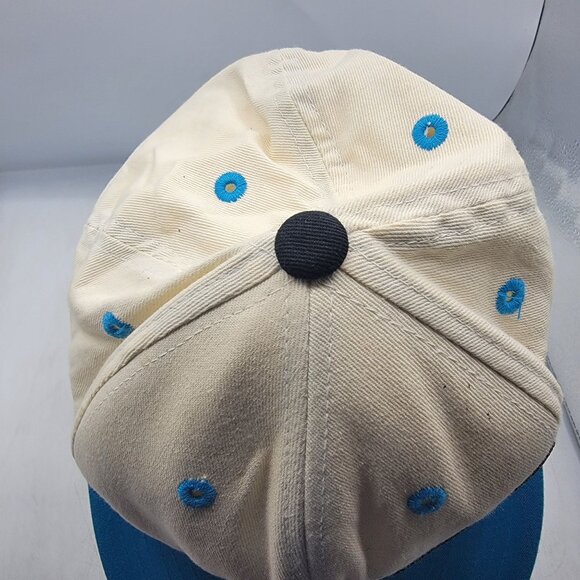 Fox Racing Small Medium White Blue Fitted Hat Motorcycles Motorcross Casual - Picture 9 of 10